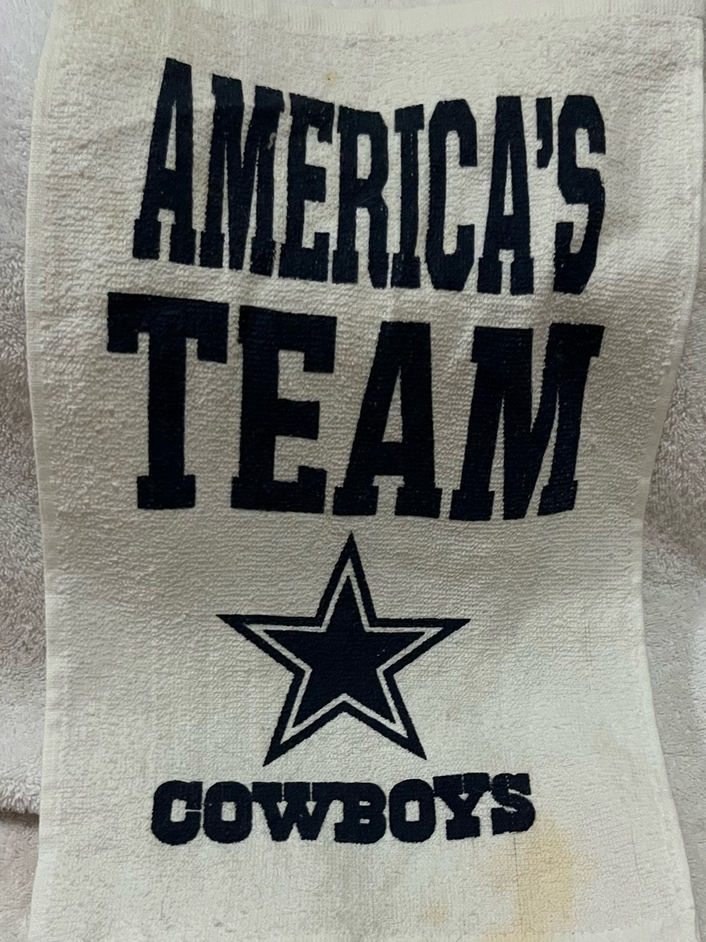 NFL White and Navy "America's Team" Cowboys Decorative Mat